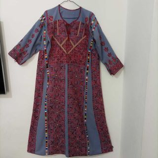 Antique Hand Made Palestinian Thobe Embroidery Dress ثوب بيت لحم