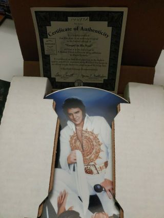 Elvis Presley Collectors Plate Gospel In His Soul 3