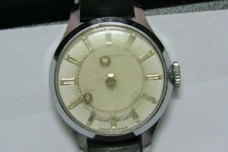 Vintage Ladies Louvic De Luxe Mystery dial watch for parts/repair 85 2