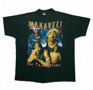 Vintage Tupac 1996 ‘makaveli’ The 7 Day Theory T - Shirt Bvd Tag Single Stitch Xl