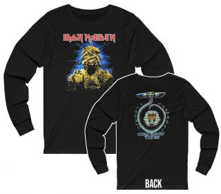 Iron Maiden 1985 Powerslave World Slavery Tour Long Sleeved Shirt