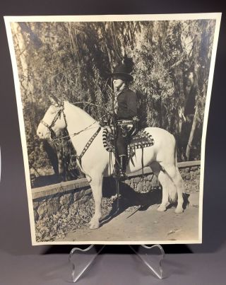 Signed Photograph Hopalong Cassidy & Topper Horse