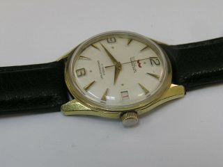 Vintage Waltham Watch Fancy Dial w/ Date 1960 ' s 2