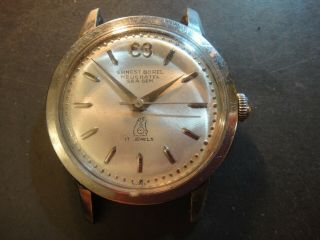 Vintage Ernest Borel Swiss Automatic Wristwatch (no Band).  32 Mm.  Running.