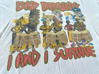 Bad Brains.  I And I Survive T - Shirt Punk Vintage Nyhc Minor Threat Cro - Mags Kbd