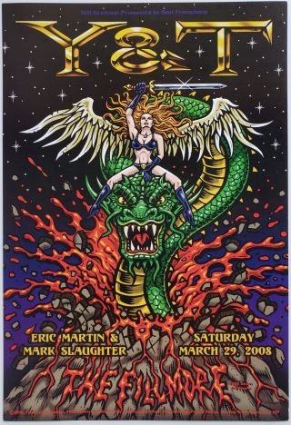Y & T Concert Poster 2008 F - 928 Fillmore