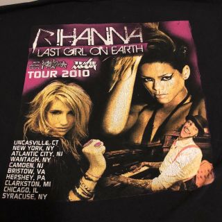 Rihanna Last Girl On Earth Tour Shirt Xl 2010 Official Concert Tour
