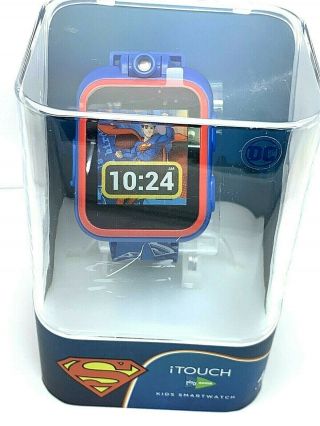 Itouch Play Zoom Superman Kids Smartwatch Games Camera Blue Interactive Watch