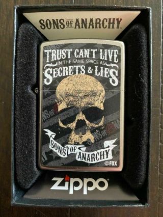 Rare Limited Edition Sons Of Anarchy Secrets And Lies Zippo Lighter