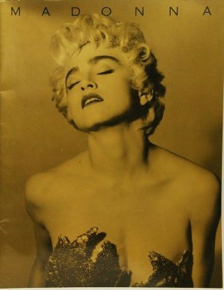 Madonna 1987 Who That Girl Japan Tour Program Brochure
