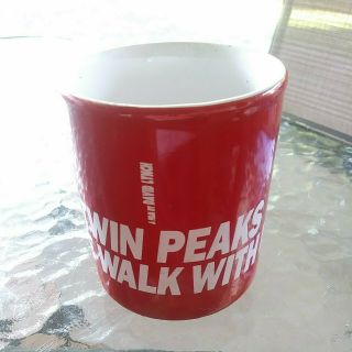 Twin Peaks “fire Walk With Me” Coffee Mug Rare 1992 Red David Lynch