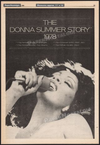 The Donna Summer Story_original 1978 Trade Ad / Casablanca Records Promo_poster