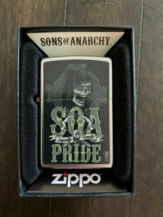 Rare Limited Edition Sons Of Anarchy Loyalty Family Pride Zippo Lighter