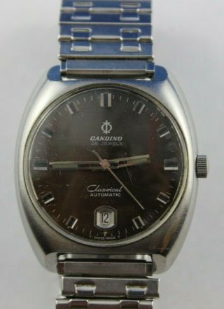 Great Vintage Candino Classical Automatic Mens Wristwatch Running