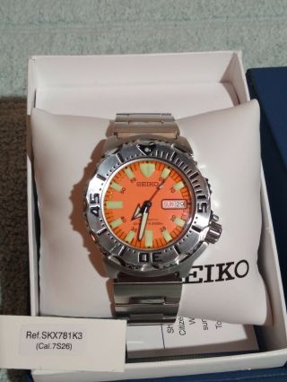 Seiko Orange Monster Dive Watch Automatic,  Men 