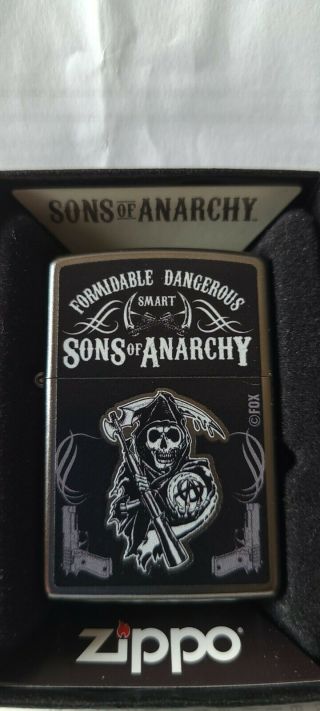 Rare Limited Edition Sons Of Anarchy Men Of Mayhem Zippo Lighter
