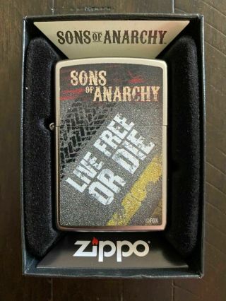 Rare Limited Edition Sons Of Anarchy Live Or Die Zippo Lighter