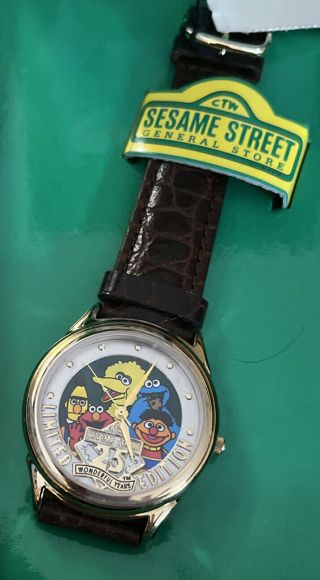 Sesame Street 25th Anniversary Watch Elmo Big Bird Cookie Monster Burt Ernie