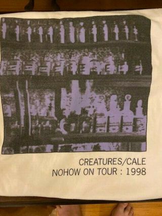 1998 John Cale/creatures: " Nohow Tour Vtg Concert Tour T - Shirt (l),  4ticket Stubs