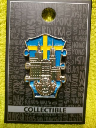 Hard Rock Cafe Stockholm Location 2020 Core Cityscape 3d Headstock Guitar Pin