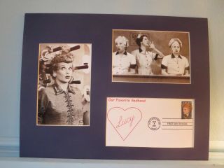 I Love Lucy & First Day Cover Of Lucille Ball Stamp