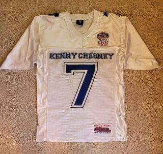 Kenny Chesney The Big Revival Tour 2015 Sewn Football Jersey Adult S