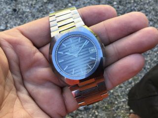 Vintage Eterna Sonic Hefty Stainless Steel Watch With Bracelet