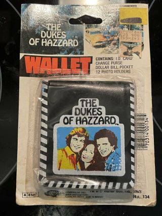 Vintage 1981 Dukes Of Hazzard Black Wallet Moc