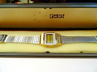 Omini Vintage Omni Quartz Watch Memory Alarm With Music In The Box