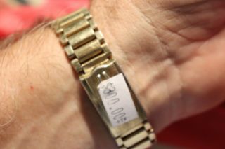 Vintage 10k RGP Accutron N1 Wrist Watch w/ Band (Runs) 3
