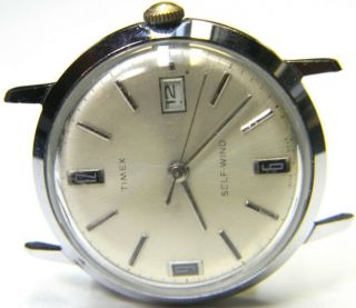 Mens 1969 Vintage Timex Self Wind Automatic Old Watch 4114 3269 Running