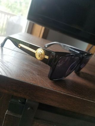 Vintage Gianni Versace Sunglasses 372 Dm Black