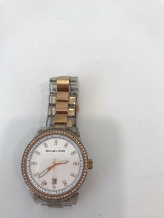 Michael Kors Mk 5405 Women’s Watch Clear Crystal With Battery,  Case 38mm