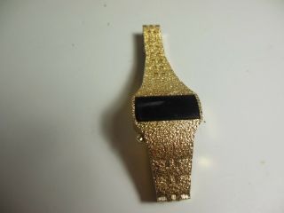 Vintage Windert Golden Crown Led Ladies Watch Gold Not Parts/repair