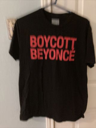 Boycott Beyonce T - Shirt Formation World Tour 2016 Size Medium