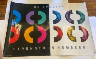 38 Special Strength In Numbers 1986 Promo Poster Ad 24x36 Vintage