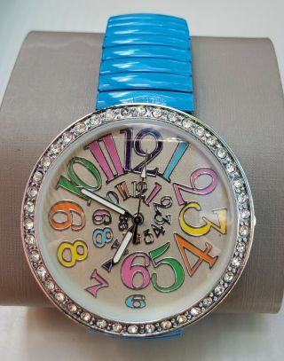 Jessica Carlyle Womens Watch 6731 Stainless Steel Blue/multi Color Battery