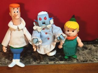 Vintage 1990 Applause The Jetsons George,  Elroy & Rosie Figures Moveable Arms