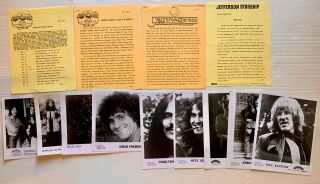 Jefferson Starship 1974 - 1976 Press Releases And Pictures
