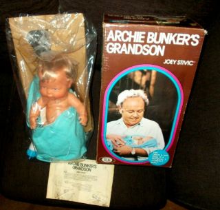 Vintage 1976 Ideal Archie Bunker`s Grandson Doll,  And Complete