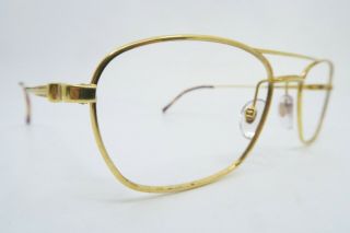 Vintage Henry Jullien Eyeglasses Frames Gold Filled Mod Rendez - Vous 54 - 19 France