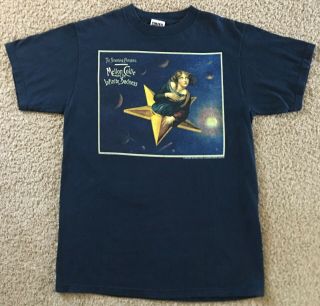 Vtg Smashing Pumpkins Mellon Collie And The Infinite Sadness 1995 Blue Shirt L