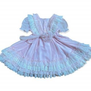 Martha’s Miniatures frilly pageant lace ruffle girls dress 5 full circle prairie 5