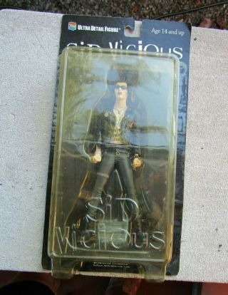 Vintage Medicom Sid Vicious Toy Figurine - Doll - Sunglasses Variant - Sex Pistols