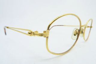 Vintage Gold Filled Henry Jullien Eyeglasses Frames Size 51 - 18 Made In France