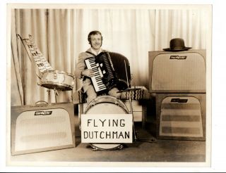 Vintage B&w Promo Photo Flying Dutchman / Cordovox Cg 1960 