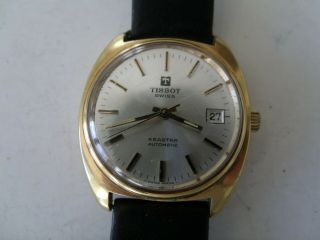 A Rare Vintage Gold Plated " Tissot Seastar Automatic " No 64513 Cal 2770/20147