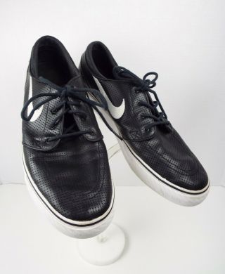 Vintage Nike Zoom Skateboarding Shoe 11.  5 Stefan Janoski Perf Black 482972 - 017