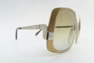 Vintage 70s Sunglasses Neostyle Germany Mod.  Sunart 75 Steel And Aluminium Nos