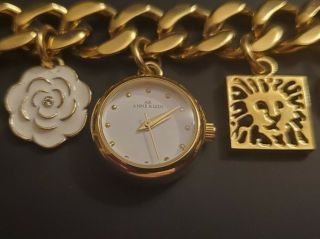 Anne Klein Charm Style Bracelet 10 - 9058 / Y121e Wrist Watch For Women